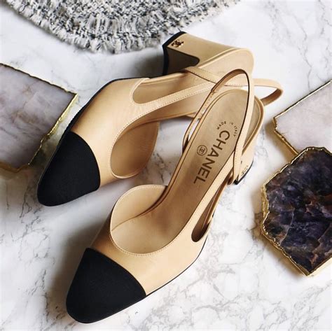 chanel shoes slingback